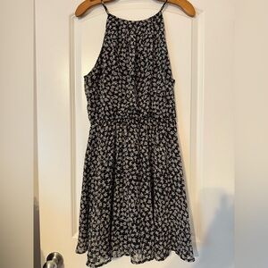 Black and White Floral Dress